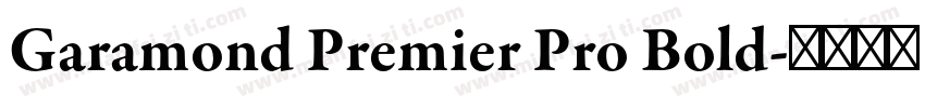 Garamond Premier Pro Bold字体转换
